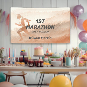 Custom Name 1ST Marathon-Post Marathon Party Banner