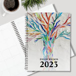 Custom Name 2023  Planner<br><div class="desc">This unique Planner is decorated with a brightly coloured tree. The original design was made in mosaic using tiny pieces of glass. Customise it with your name and year. To edit further use the Design Tool to change the font, font size, or colour. Because we create our artwork you won't...</div>