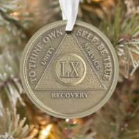 Custom Name | 60 Year Sober Anniversary Medallion