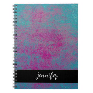 Custom name Abstract grunge texture Notebook