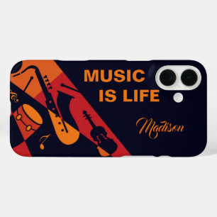 Custom name Abstract Music phone cases