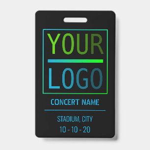 Custom name acess all access pass concert ID badge
