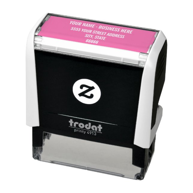 Custom Name Address Self-inking Stamp Choose Colou (Product)