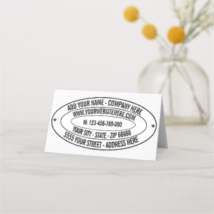 Custom Name Address Website Phone Loyalty Card