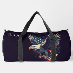 Custom Name American Eagle Duffle Bag