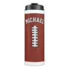 Custom Name American Football Thermal Tumbler