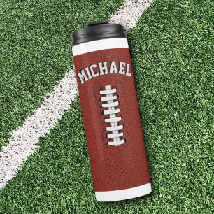 Custom Name American Football Thermal Tumbler