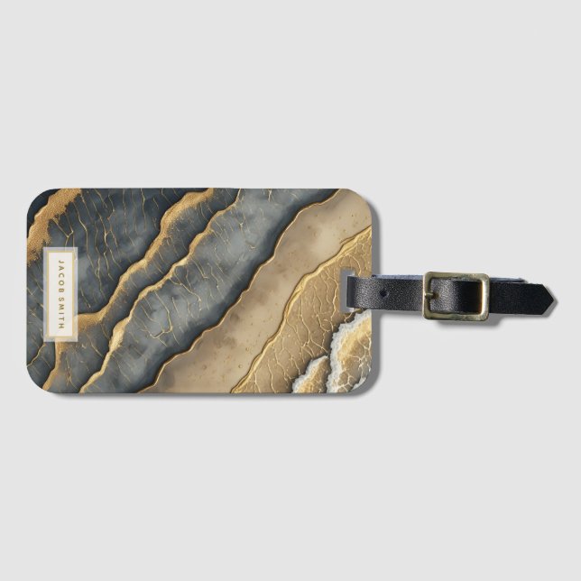 Custom Name and Address Luggage Tag (Front Horizontal)