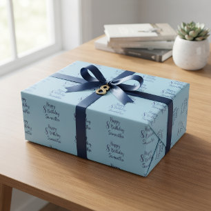 Custom Name and Age Design for Birthdays Wrapping Paper