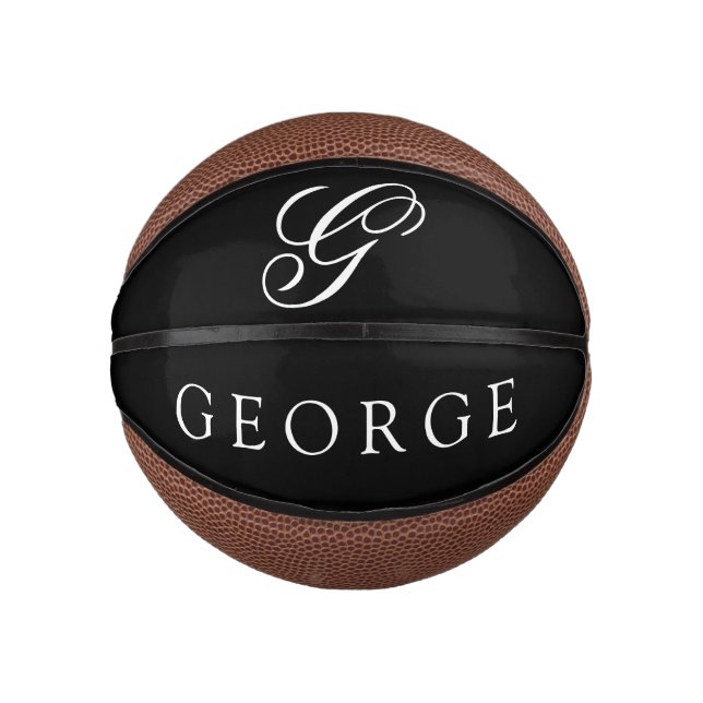Custom Name and Colour Mini Basketball (Front)