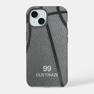 Custom Name And Number Basketball iPhone 15 Case
