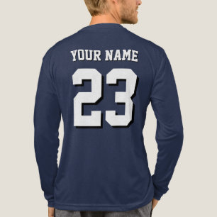 Custom Name and Number Jersey Sports Tri-Blend Shirt