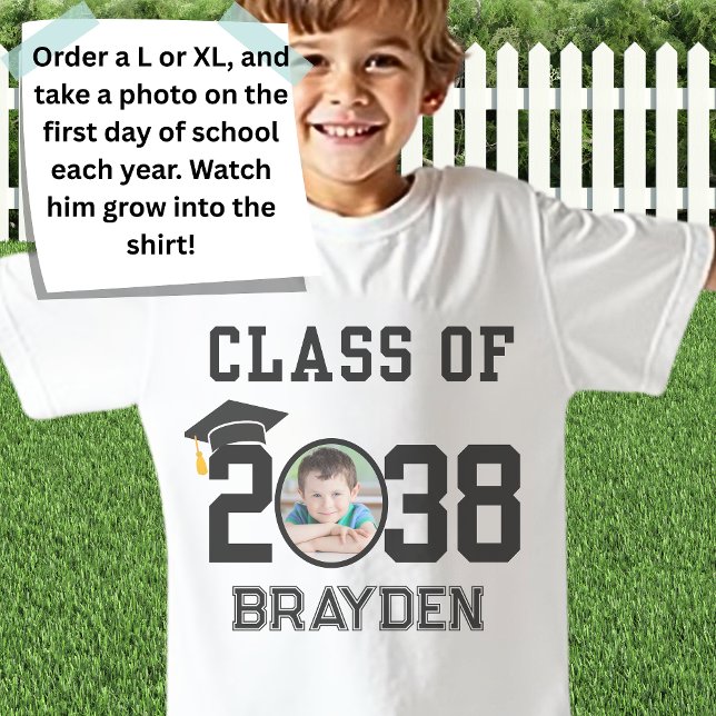 Custom Name and Photo 2038 First Day Tradition T-Shirt (Creator Uploaded)