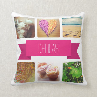 Custom Name and Photo Instagram Cushion
