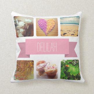 Custom Name and Photo Instagram Cushion