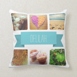 Custom Name and Photo Instagram Cushion