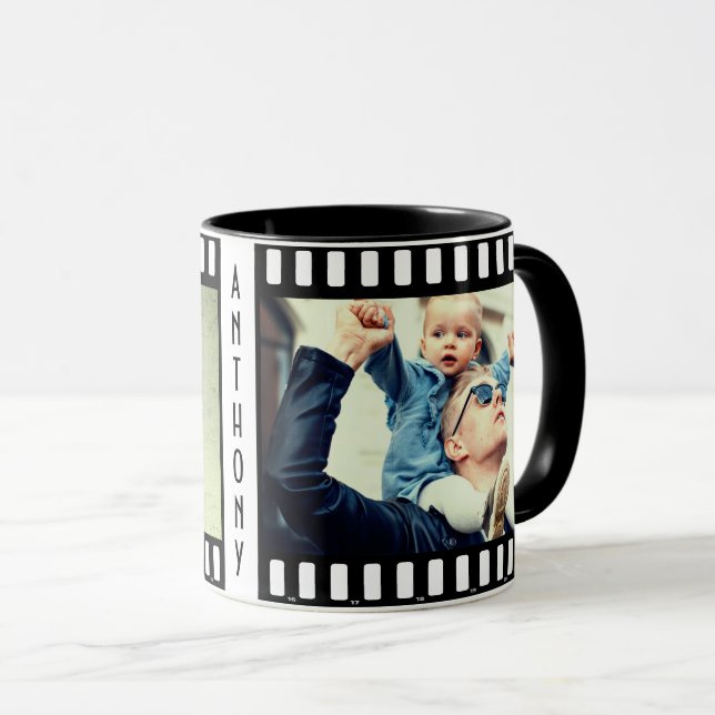 Custom name and photo mug (Front Right)