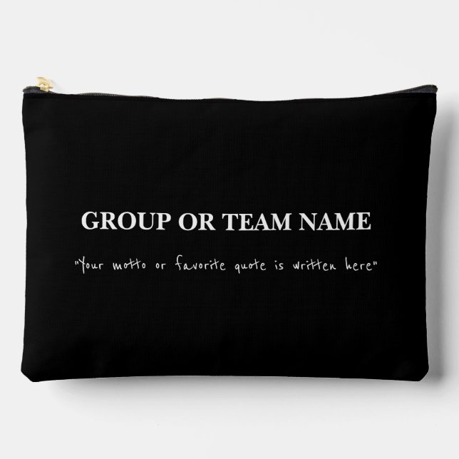 Custom name and quote - Create your own  Accessory Pouch (Front)