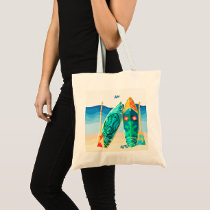 Custom Name and Text Chic Tote Bag