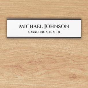 Custom Name and Title Office Door Sign