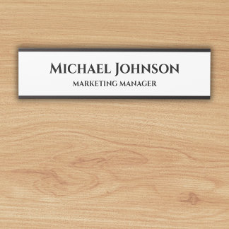 Custom Name and Title Office Door Sign