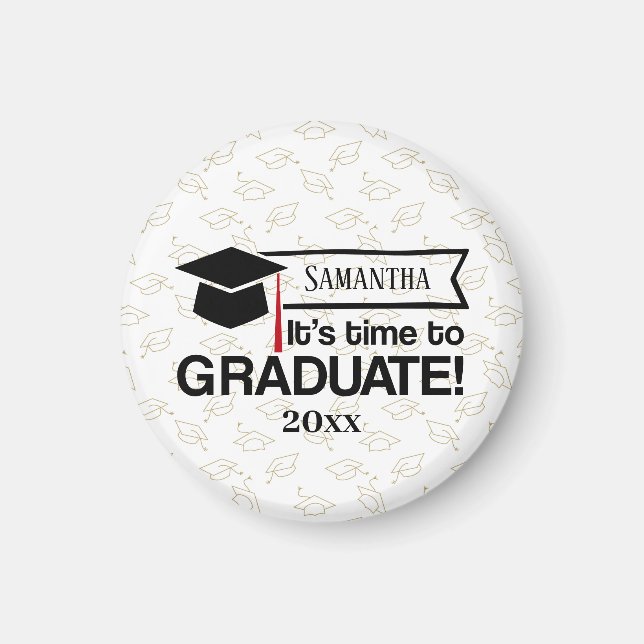 Custom Name and Year Graduation Gift Magnet (Front)