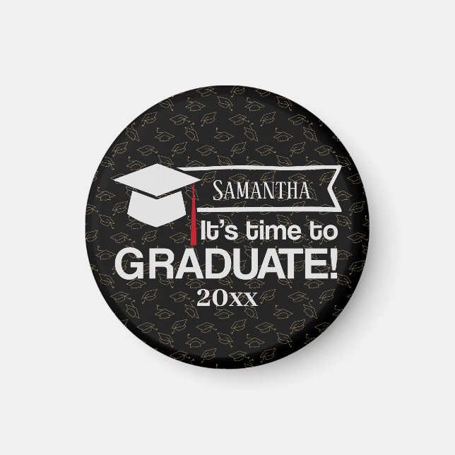 Custom Name and Year Graduation Gift Magnet (Front)