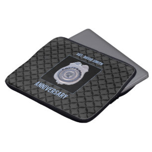Custom Name, Anniversary with Police Department Laptop Sleeve