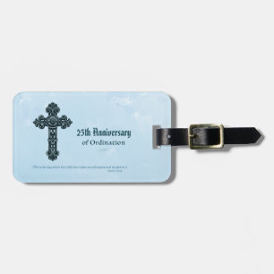 Custom Name & Anniversary Year Ordination, Priest Luggage Tag