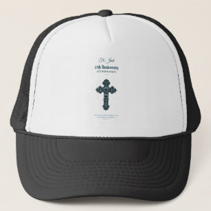 Custom Name & Anniversary Year Ordination, Priest Trucker Hat