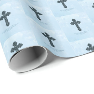 Custom Name & Anniversary Year Ordination, Priest Wrapping Paper