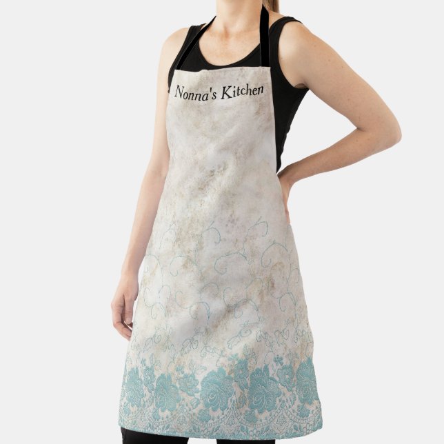 Custom Name Apron, Nonna's Kitchen Apron (Insitu)