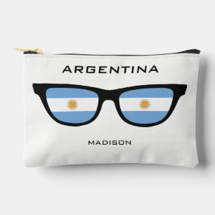 Custom Name ARGENTINA Shades Accessory Pouch
