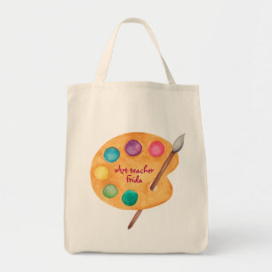custom NAME Art teacher Art class gift Tote Bag