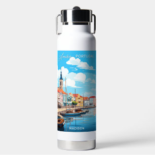 Custom Name Aveiro Portugal Water Bottle
