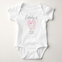 Custom Name Baby Girl First Tooth Outfit
