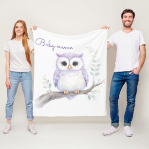 Custom Name Baby Shower Fleece Blanket