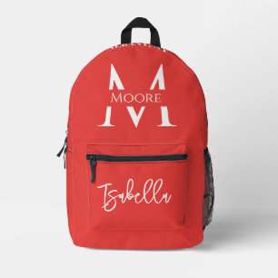 Custom Name Backpack - Personalised School Bag