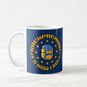 Custom name BACKPACKING mugs