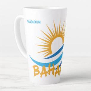 Custom Name Bahamas Latte Mug