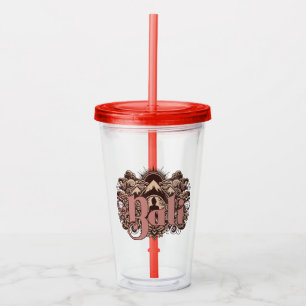 Custom Name Bali Acrylic Tumbler