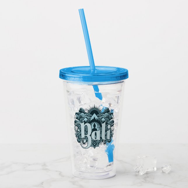 Custom Name Bali Acrylic Tumbler (Front Ice)