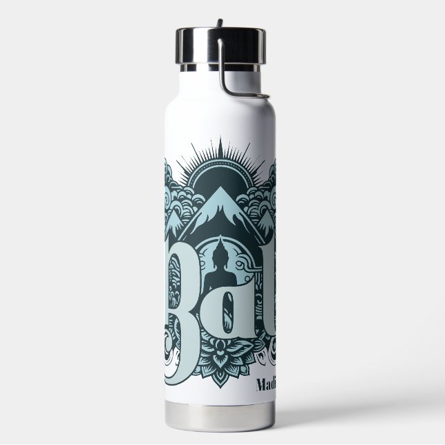 Custom Name Bali Water Bottle (Left)