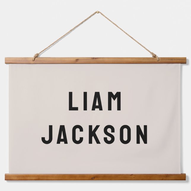 Custom Name Banner Personalised Nursery Wall Art (Front)