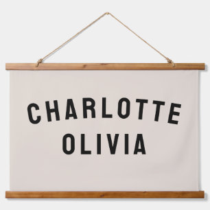 Custom Name Banner Personalised Nursery Wall Art