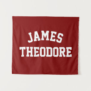 Custom Name Banner Personalised Nursery Wall Art Tapestry