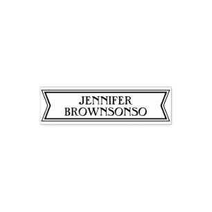 Custom Name Banner Self-inking Stamp