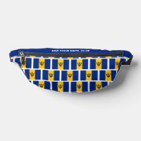 Custom Name BARBADOS FLAG Fanny Pack