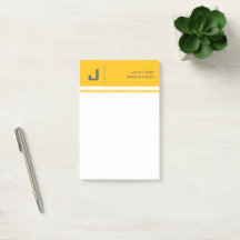 Custom Name Basic Clean Simple Minimalist Yellow