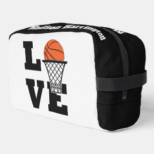 Custom Name Basketball Love Dopp Kit